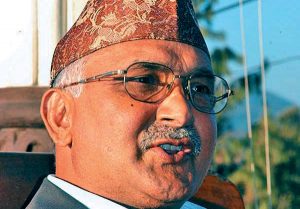 K.P. Oli Photo: THT file