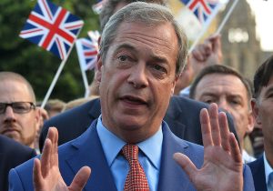 Leader of the United Kingdom Independence Party (UKIP), Nigel Farage speaks during a press conference near the Houses of Parliament in central London on June 24, 2016. Britain has voted to leave the European Union by 51.9 percent to 48.1 percent, final results from all 382 of Britain's local counting centres showed on Friday. / AFP PHOTO / GLYN KIRK