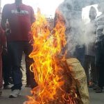 ढुंगेल रिहार्इको बिरोधमा राष्ट्रपति र प्रधानमन्त्रीको पुत्ला दहन
