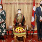 राष्ट्रपतिसमक्ष अष्ट्रेलियाका राजदूतद्वारा ओहोदाको प्रमाणपत्र पेश