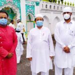 मुस्लिम धर्मावलम्बीले बलि (कुर्वान) दिने पर्व बकर ईद मनाउँदै