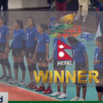 नेपाली महिला भलिबल टोलीद्वारा एभिसी एसियन सेन्ट्रल जोनको उपाधि रक्षा